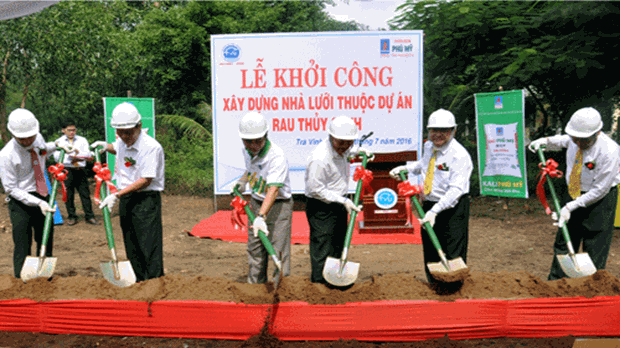 PVFCCo hỗ trợ dự án trồng rau thủy canh tại Trà Vinh