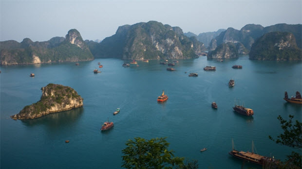 Vịnh Hạ Long vào top không gian xanh châu Á