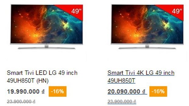 Tivi 4K: Loạn giá cuối năm, dân mua lo hớ