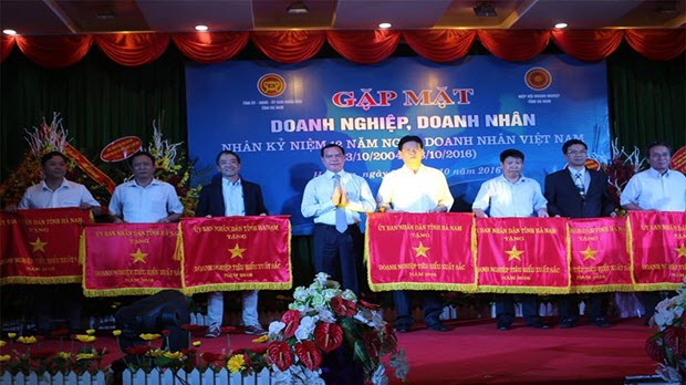 Hà Nam gặp mặt, tôn vinh doanh nghiệp, doanh nhân trên địa bàn