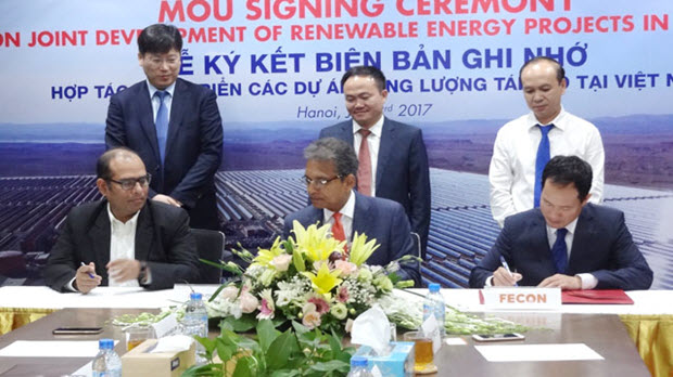 ACWA Power bắt tay FECON phát triển các dự án năng lượng tái tạo tại Việt Nam