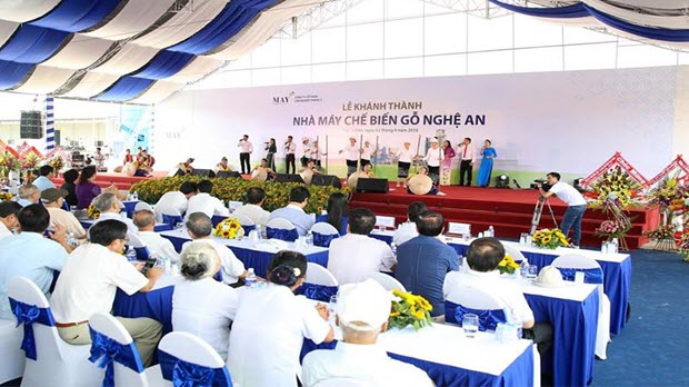 Khánh thành Nhà máy chế biến gỗ lớn nhất Đông Nam Á tại Nghệ An