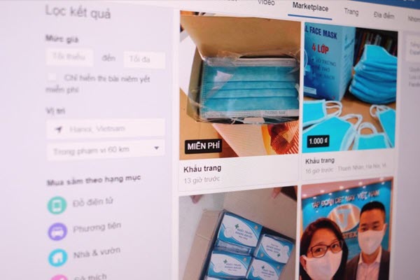 Quảng cáo, rao bán khẩu trang y tế sắp bị cấm trên Facebook
