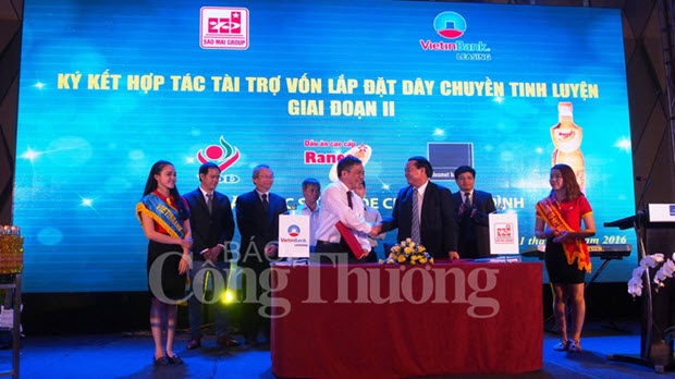 Tập đoàn Sao Mai và Vietinbank ký kết tài trợ vốn lắp đặt dây chuyền tinh luyện dầu ăn