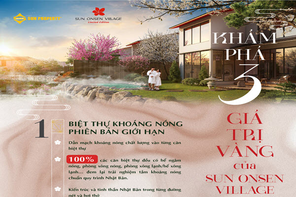 3 giá trị vàng của Sun Onsen Village - Limited Edition