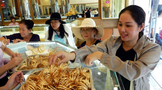 Vàng “lạ” trên thị trường