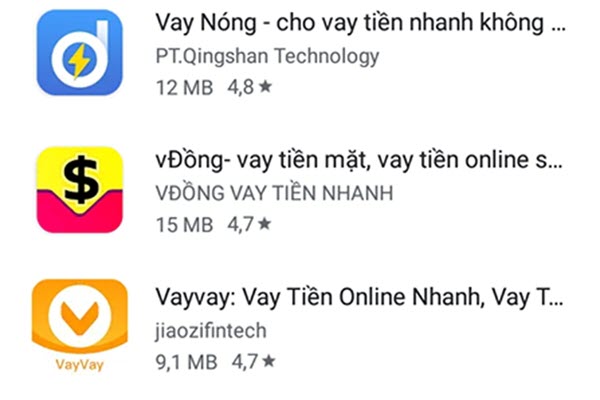 Vay tiền qua ứng dụng online, lãi suất 1.600%/năm