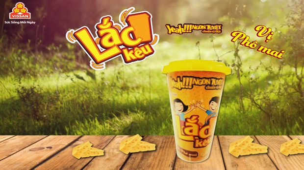  Vissan ra mắt xúc xích lắc kêu vị phô mai